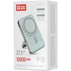 Батарея универсальная ColorWay 10 000 mAh PD/22.5W, 15W MagSafe & Watch Wireless Фото 4