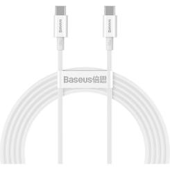 Дата кабель Baseus USB-C to USB-C 2.0m 100W white Фото