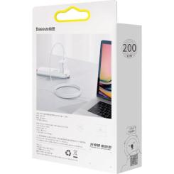 Дата кабель Baseus USB-C to USB-C 2.0m 100W white Фото 3