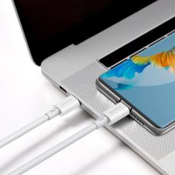 Дата кабель Baseus USB-C to USB-C 2.0m 100W white Фото 4