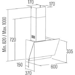 Вытяжка кухонная Cata JUNO 6000 GBK Фото 1