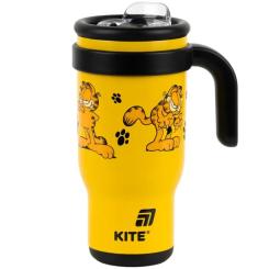 Поильник-непроливайка Kite Garfield термокружка з трубочкою, 530 мл Фото 1