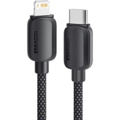Дата кабель Essager USB-C to Lightning 1.0m 20W black Фото