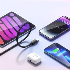 Дата кабель Essager USB-C to Lightning 1.0m 20W black Фото 3