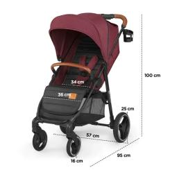 Коляска Kinderkraft Grande LX Burgundy (KKWGRANBRG00LX) Фото 6
