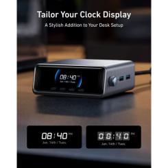 Зарядное устройство Anker 4xUSB-C PD250W + 2xUSB GaNPrime black Фото 6