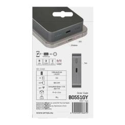 Батарея универсальная EMOS 10000mAh WI1046, 20W, Wireless, grey Фото 11