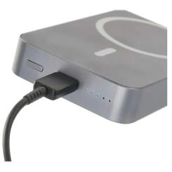 Батарея универсальная EMOS 10000mAh WI1046, 20W, Wireless, grey Фото 6