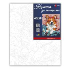 Картина по номерам Santi Улюблений коргі 40х50 см Фото 1