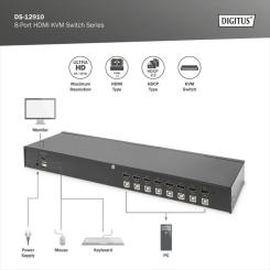 Коммутатор KVM Digitus DS-12910 Фото 5
