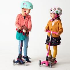 Самокат Micro Mini Deluxe Foldable LED" складний Рожевий" Фото 8