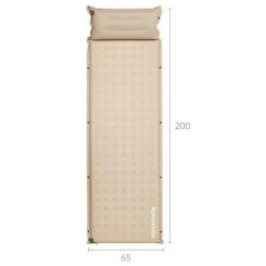 Туристический коврик Naturehike CNK2550WS025, вологостійкий, 200х65х3 см, бежевий Фото 1