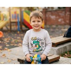 Кофта детская Breeze з динозавром Фото 4