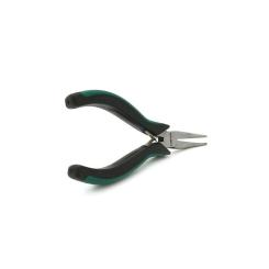 Плоскогубцы Voltronic круглогубці вигнуті, чорно-зелені ручки 125х30, Q1 Фото 2