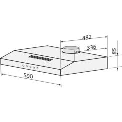 Вытяжка кухонная DAHATI CH-60BR Фото 4