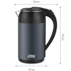 Электрочайник WINNINGSTAR ST-6037 Gray Фото 4
