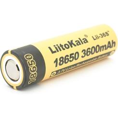 Аккумулятор Liitokala 18650 3600mAh, 3.7V(2.75-4.2V) Фото 1