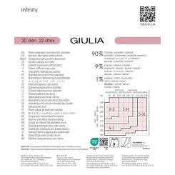 Колготы Giulia Infinity 20 Den Nero - 5XL Фото 4