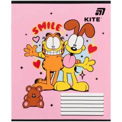 Тетрадь Kite Garfield, 12 листов, косая линия Фото 3