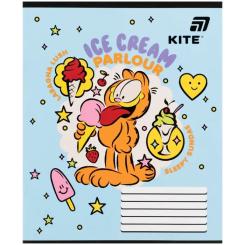 Тетрадь Kite Garfield, 12 листов, косая линия Фото 5