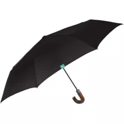Зонт Perletti Time складана автоматична, чорна Фото