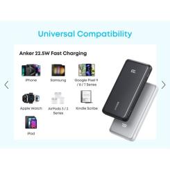 Батарея универсальная Anker 20000mAh 22.5W Built-In USB-C Cable White Фото 2
