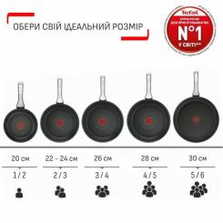 Сковорода Tefal Excellence Fusion, 26см, чорний Фото 11
