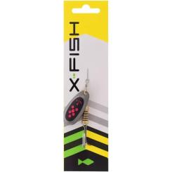 Блесна X-Fish Dark Side 9.5g 4Nikel black orange Фото 1