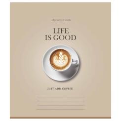 Тетрадь Школярик Life is good 48 аркушів клітинка Фото