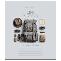 Тетрадь Школярик Life is good 48 аркушів клітинка Фото 2