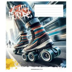 Тетрадь Школярик Star Night racers 48 аркушів лінія Фото 1