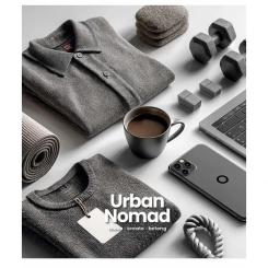 Тетрадь Школярик Urban Nomad 60 аркушів клітинка Фото 1
