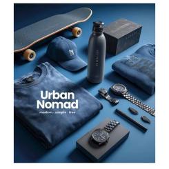 Тетрадь Школярик Urban Nomad 60 аркушів клітинка Фото 3