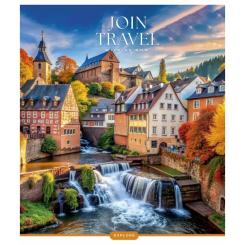 Тетрадь Школярик Join Travel 96 аркушів клітинка Фото 1