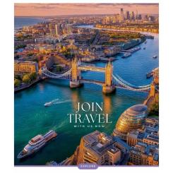 Тетрадь Школярик Join Travel 96 аркушів клітинка Фото 2