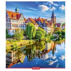 Тетрадь Школярик Join Travel 96 аркушів клітинка Фото 3