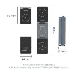 Зарядное устройство Vention Magnetic Wireless Charger 15W 3-in-1 gray Фото 2