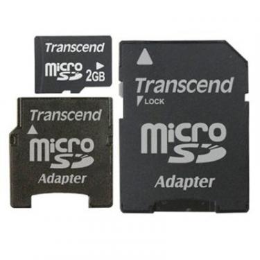 Карта памяти Transcend 2Gb microSD Фото