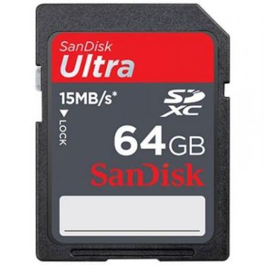 Карта памяти SanDisk 64Gb SDXC Ultra Фото