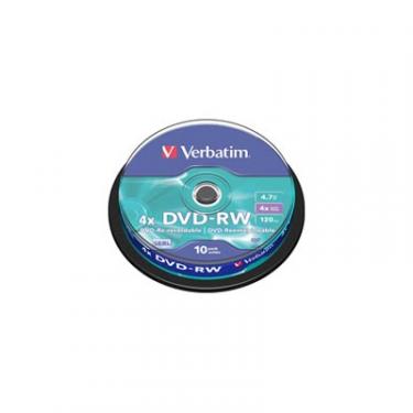 Диск DVD Verbatim 4.7Gb 4x Cake box 10шт Фото
