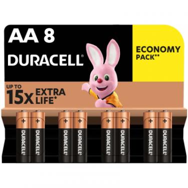 Батарейка Duracell AA лужні 8 шт. в упаковці Фото