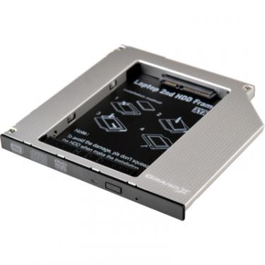 Фрейм-переходник Grand-X HDD 2.5'' to notebook 9.5 mm ODD SATA/mSATA Фото