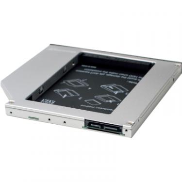 Фрейм-переходник Grand-X HDD 2.5'' to notebook 9.5 mm ODD SATA/mSATA Фото 1