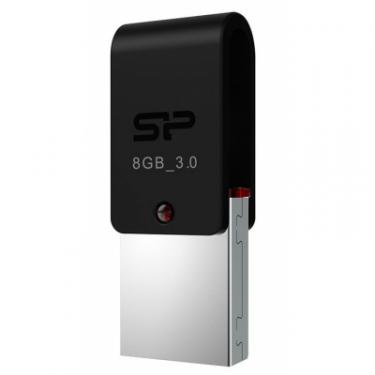 USB флеш накопитель Silicon Power 8GB Mobile X31 USB 3.0, OTG, Black Фото