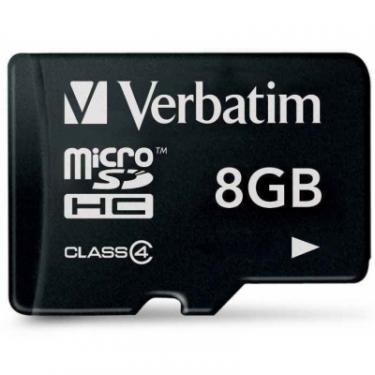 Карта памяти Verbatim 8GB microSDHC class 4 Фото