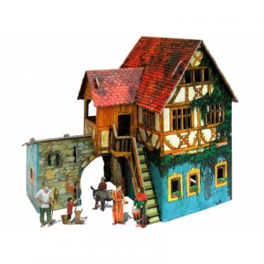 Сборная модель Умная бумага Дом с кораблем серии Средневековый город Фото
