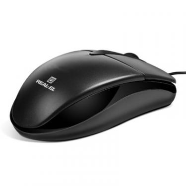 Мышка REAL-EL RM-211, USB, black Фото 3