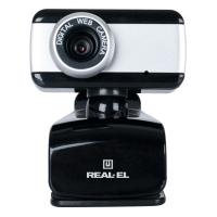 Веб-камера REAL-EL FC-130, black-grey Фото 1