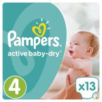 Подгузники Pampers Active Baby-Dry Maxі Размер 4 (8-14 кг), 13 шт Фото