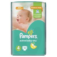 Подгузники Pampers Active Baby-Dry Maxі Размер 4 (8-14 кг), 13 шт Фото 1